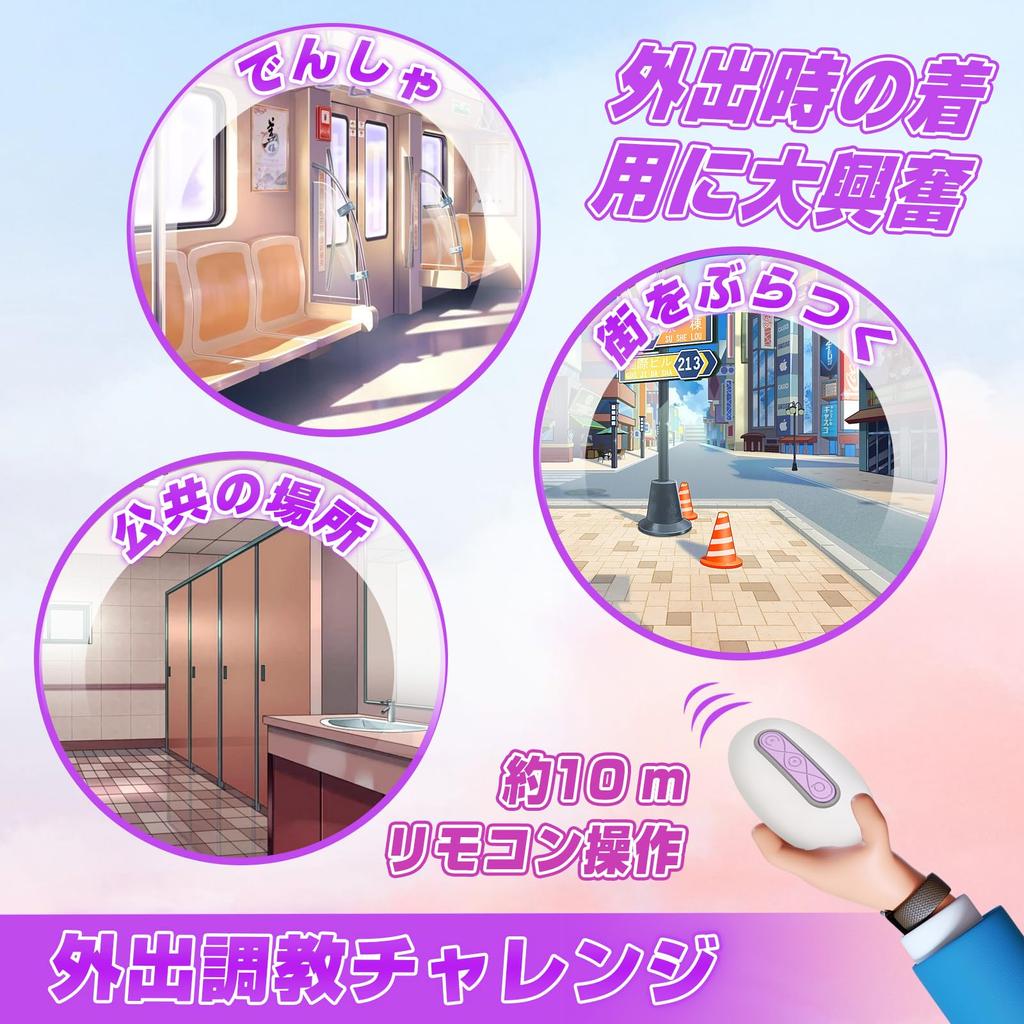 Hisecret Vibrator Rotor Nipple Attack of Super Close Wearable for Going 10 Types of Vibration Nipple Nipple Nipple Pinch SM Remote USB Pink [Set 2,