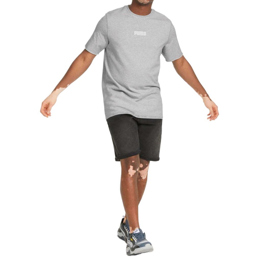 Puma Breathable Comfortable Quick-Dry Soft Short Sleeve T-Shirt Men Tops Light-Heather-Gray 849593-04