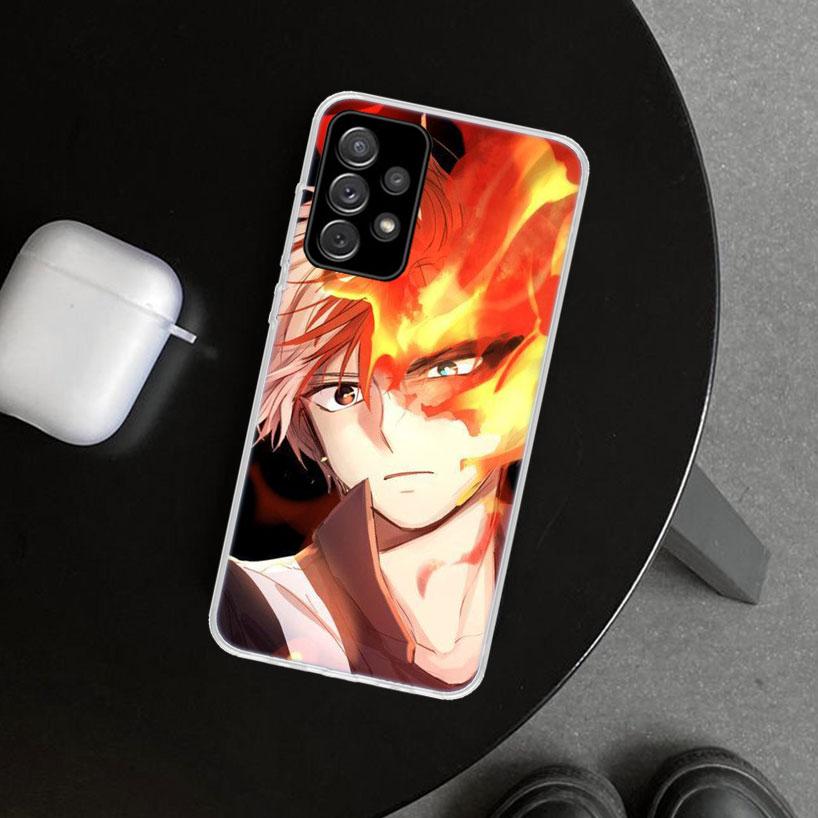 MHA Todoroki Shoto Phone Case Cover for Samsung Galaxy A12 A22 A32 A52 A72 A02S A51 A50S A31 A20S A10S Note 20 Ultra 10 Plus Gal