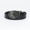 Fashion Personality Western Denim Belt Gold Plated Retro Cow Head Belt Men's Cow Leather Belt