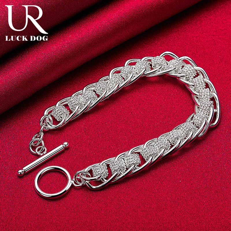 925 Sterling Silver Multi Circle Bracelet Fashionable Wedding Jewelry