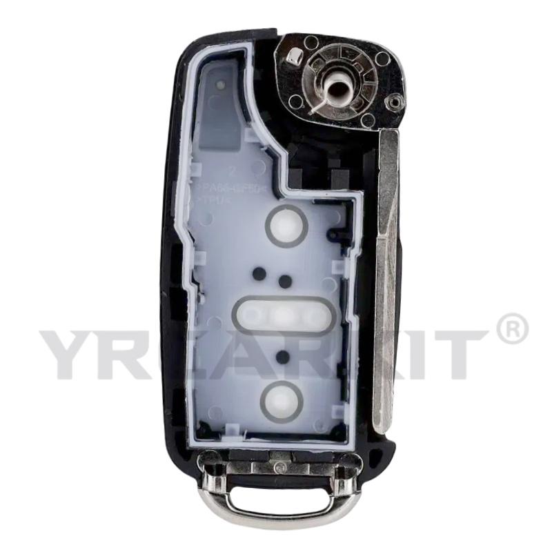 Folding Flip Remote Key Fob Case Shell For Volkswagen Vw Skoda Golf Passat Polo Jetta Touran Bora Sharan 2/3/4 Btn Cover