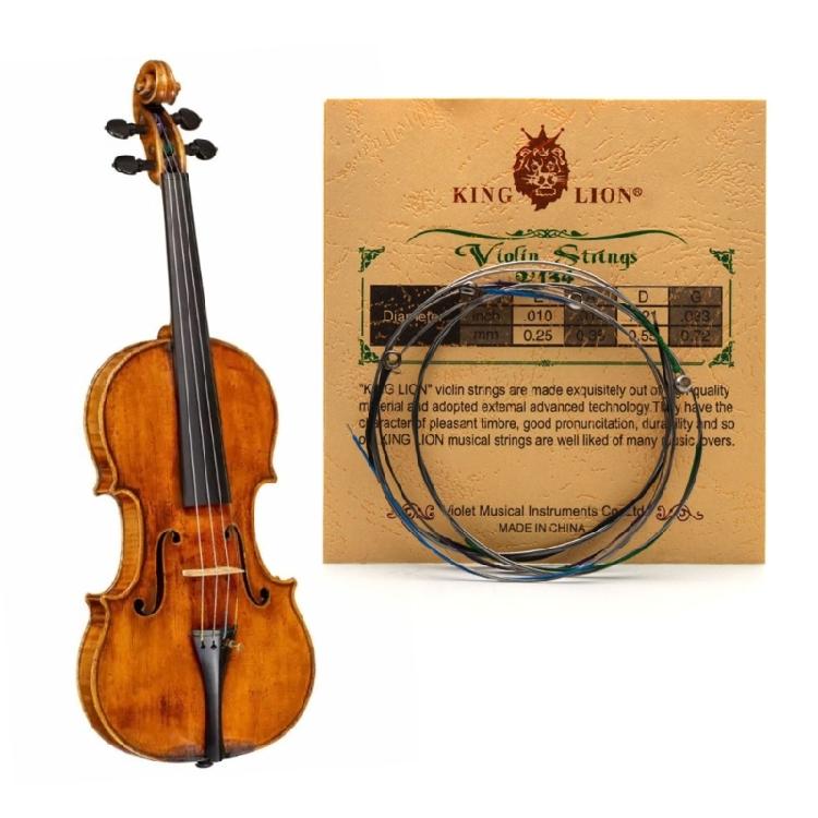 Universal Violin Strings Rustproof Steel Core Violin Fiddle String Replacement