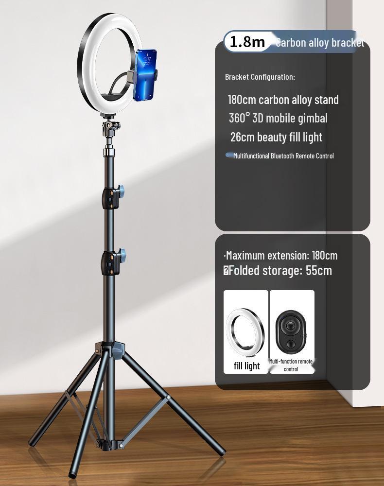 Dual-Phone Multifunctional Selfie Stick & Tripod for Live Streaming