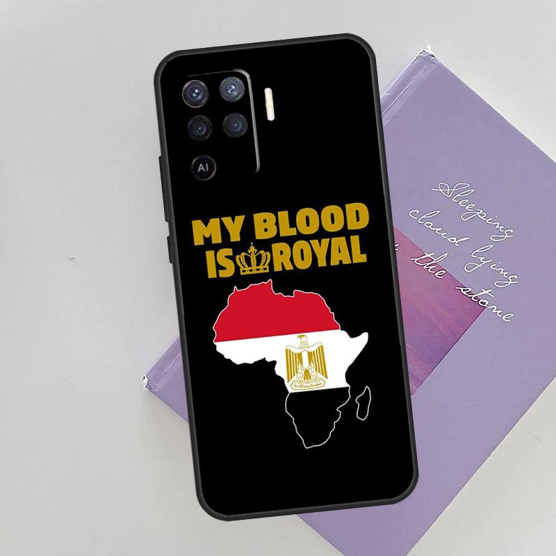 Egypt Flag Case For Oppo A15 A16 A17 A52 A72 A76 A96 A74 A94 A53 A54S A57S A58 A78 A98 A77 Phone Cover