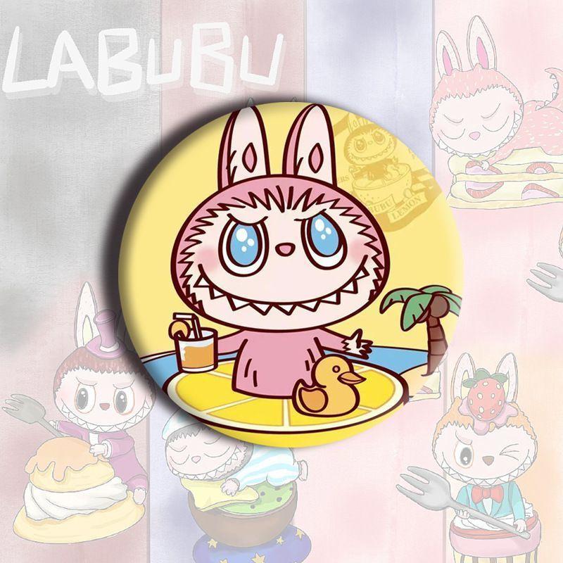

LABUBU Handmade Badge Schoolbag Decoration Name Tag Pendant Labu Ba Chi 09