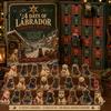 Christmas Themed Souvenirs Dog Advent Calendar, 24-Day Countdown Acrylic Ornament Set with Eve Gift Mini Figures, Tree Hanging Decor, for Lovers