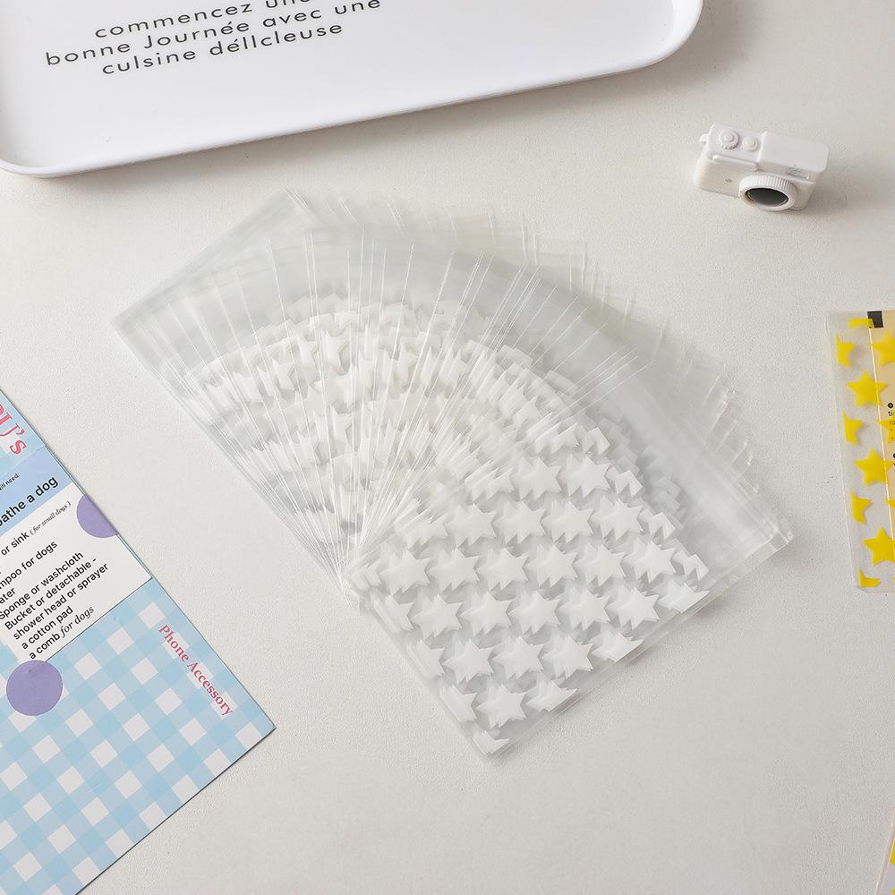 50pcs Star Transparent Pocard Protect Cover Kpop Papeleria Small Thing Organzier Pouch Card Holders
