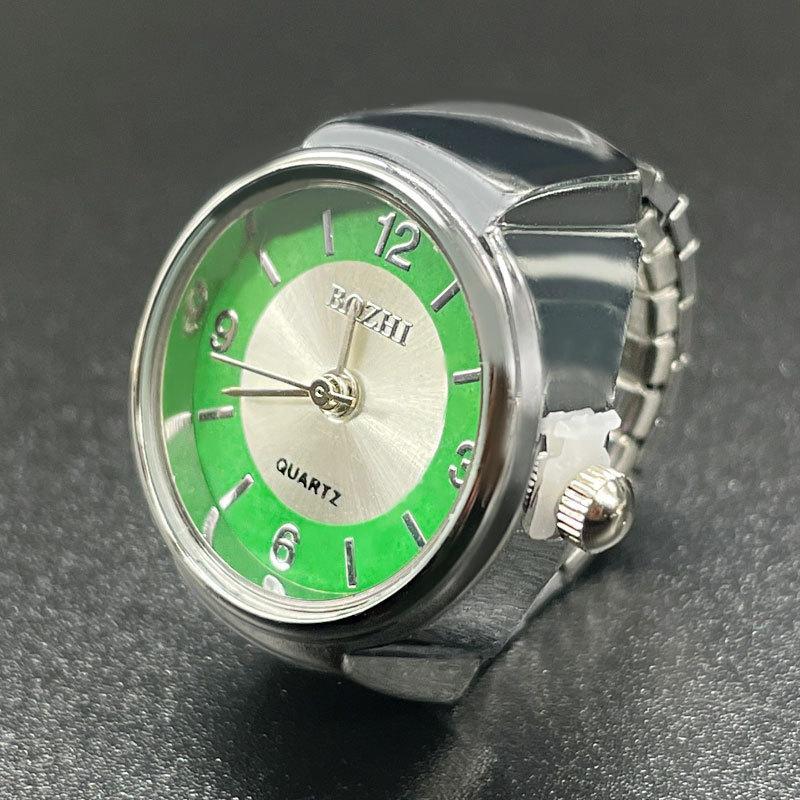 Punk Vintage Quarzuhr Ring Elastischer Dehnbarer Finger Schmuck Für Männer Frauen Tägliches Mode Accessoire