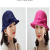 Girl Fisherman Cap Elegant Autumn Winter Warm Hat Women Vintage Retro Hat Wool Felt Bucket Cap Church Bowler Cloche Hats