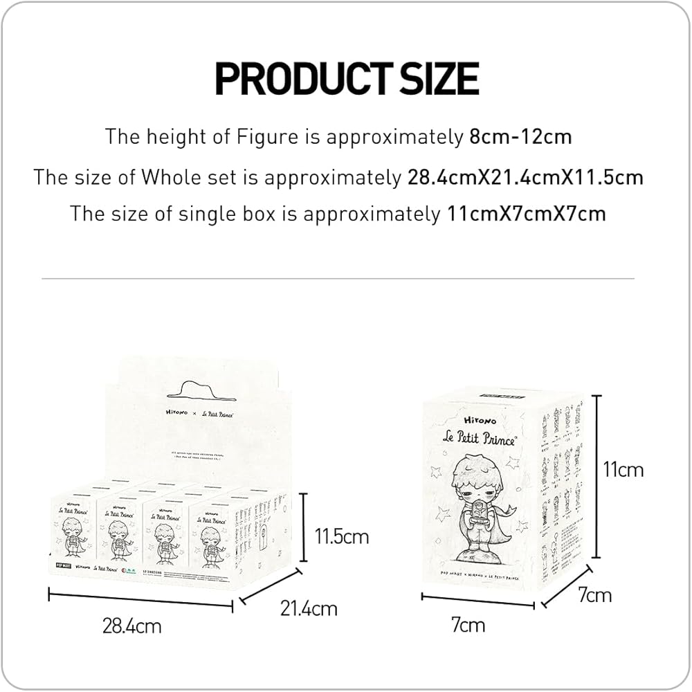 POP MART Hirono × Little Prince Series Blind Box Figure 1 Piece Premium PVC Toy Original Character