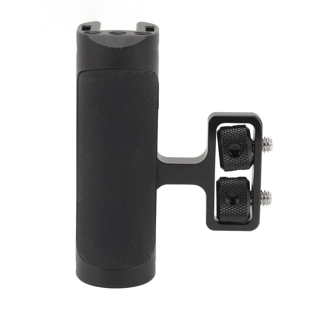 Curved Side Handle Grip for Camera Cage with Cold Shoe Mount 14in Screw Hole Built In Hex Key