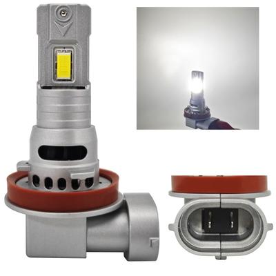 2 Pcs H11 LED Bulbs 12V CANBUS CSP Short 6000lm New Off-Road