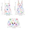 Cat Head Cartoon Plush Schoolbag Spotted Cat Animal Plush Bag  Kindergarten