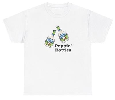 Popping Bottles T Shirt Funny Sarcastic Ranch Lover Silly Y2K Gen Z Graphic Tee
