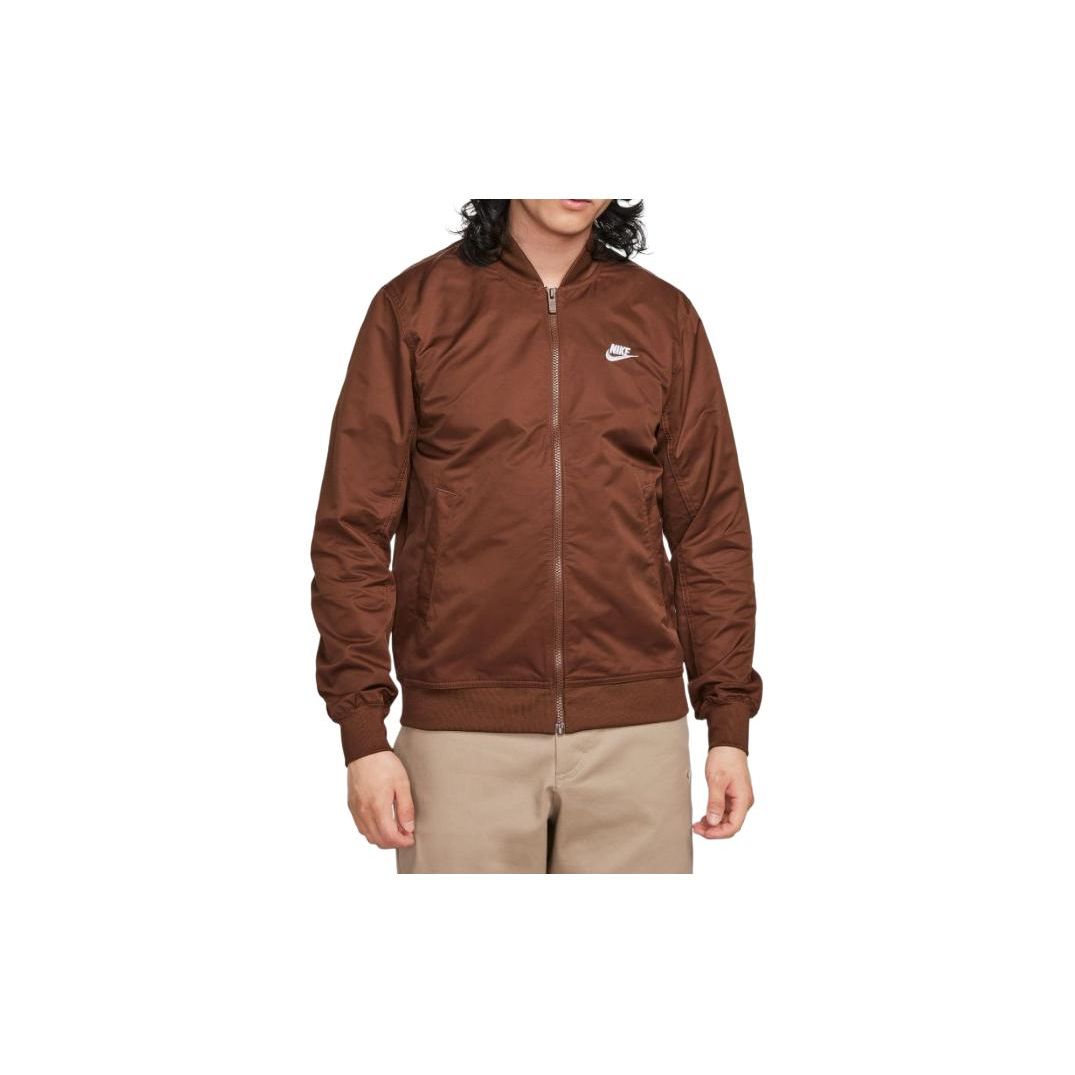Nike Sportswear Men s Woven Stand Collar Full-Zip Windbreaker Jacket Light Brown Beige DM6822-259 M