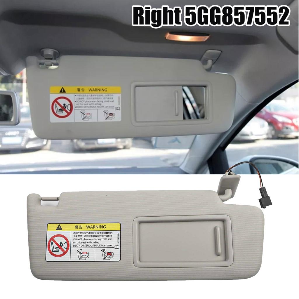 Windschutzscheiben-Zubehör Grauer Kunststoff Front Rechts Sonnenblende mit Spiegel Kompatibel mit mehreren Modellen von 2013 bis 2025