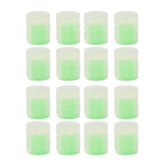 Glow In The Dark Tire Valve Caps Universal Tire Valve Stem Covers for Car Truck SUV Motorcycle Night Safety Lights Dustproof Tire Accessories