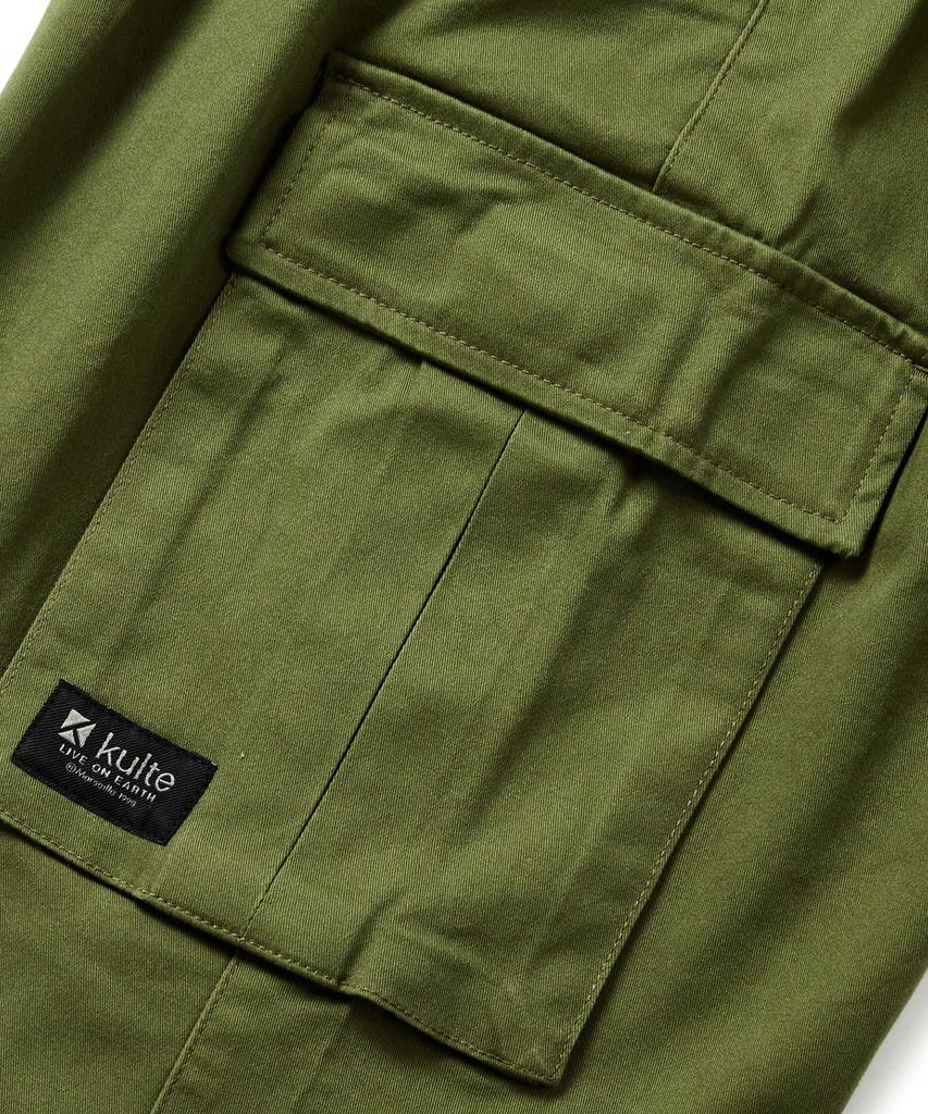KULTE Wide Cargo Pants Khaki