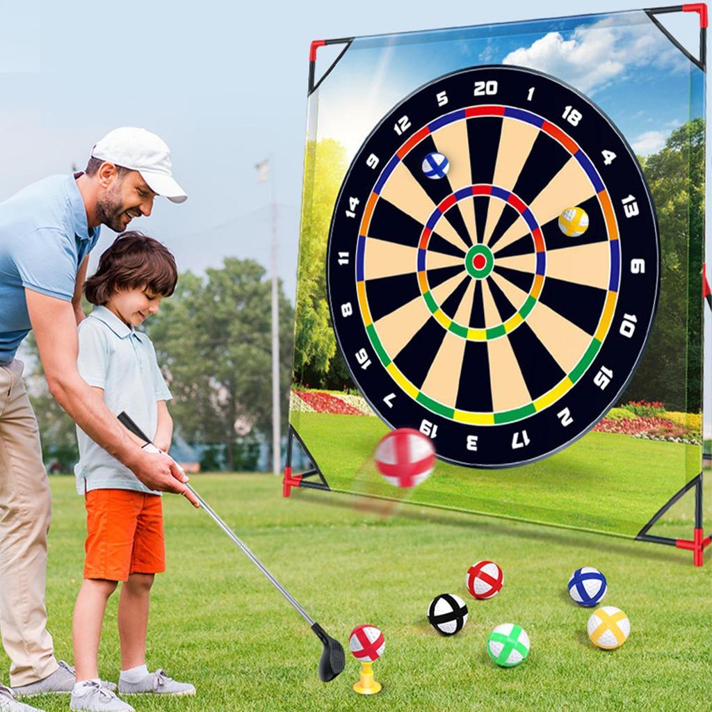 One Set Golf Battle Chipping Game Golf Hitting Mat Sports Activities Putting Practice Toy Swing Training Tool For Home Backyard