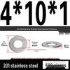 201 Stainless Steel Flat Washer Shim, GB97, Sizes M3 to M30