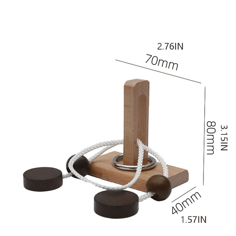 Brain Teaser Threading Rope Loop Puzzle 3D  Thinking Games   Gifts