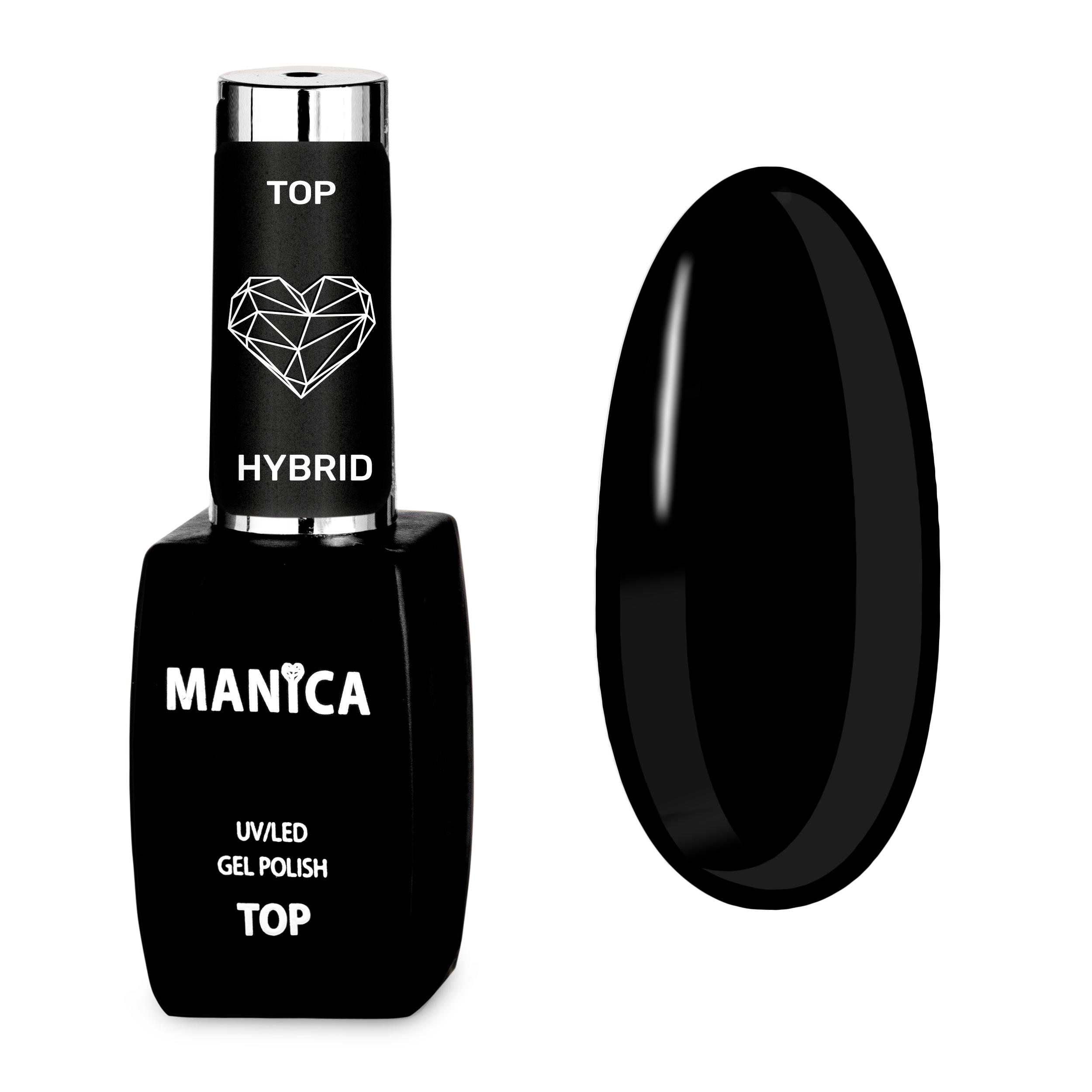 Manica Top Hybrydowy Uv/Led Gel Polish Top Hybrid 10Ml