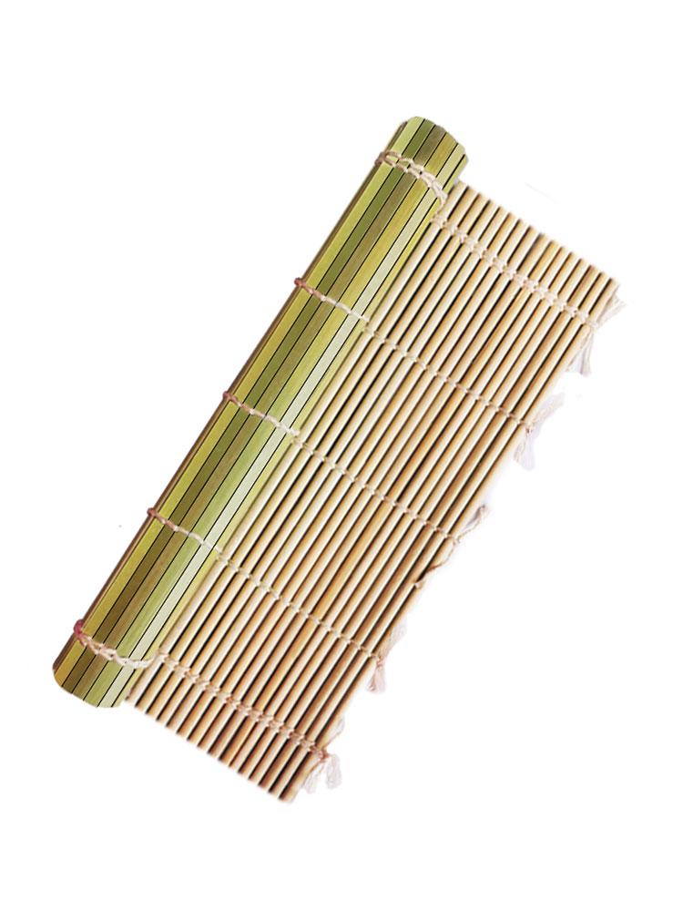 Natural Bamboo Sushi Rolling Mat and Curtain Set