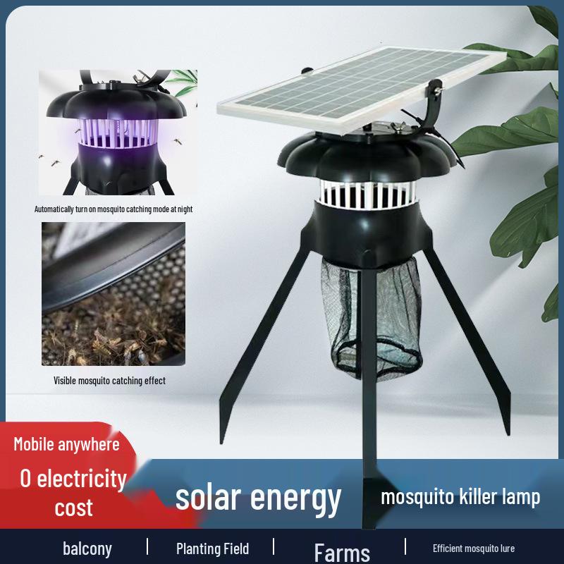 Solar Waterproof Mosquito Killer Lamp for Outdoor Gardens & Courtyards