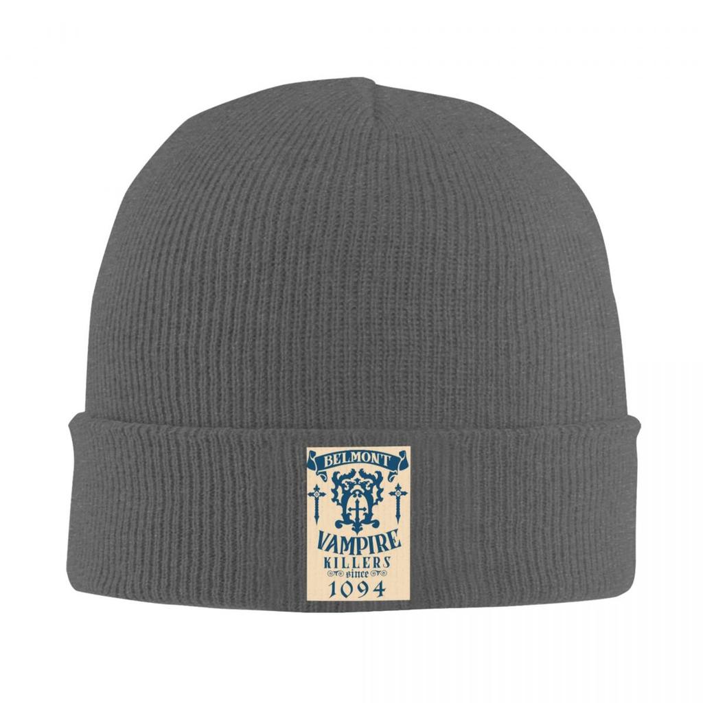 Belmont Crest Castlevania Warm Knitted Cap Winter Knit Bonnet Hat Skullies Beanies Hip Hop Caps for Unisex