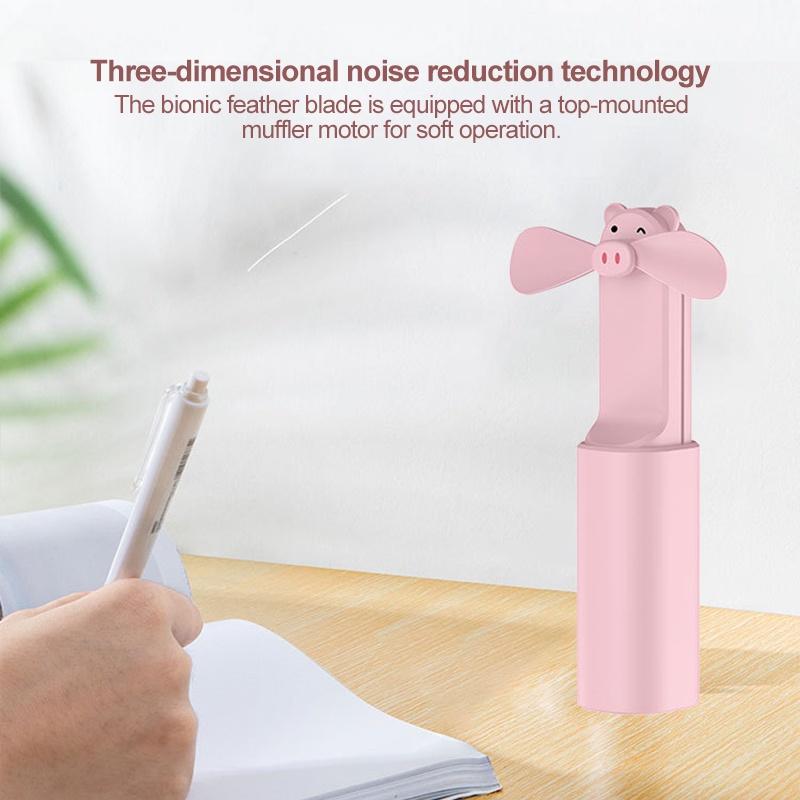 QGeeM Handheld fan Guto retractable mini USB charging small fan Portable students outdoor handheld fan