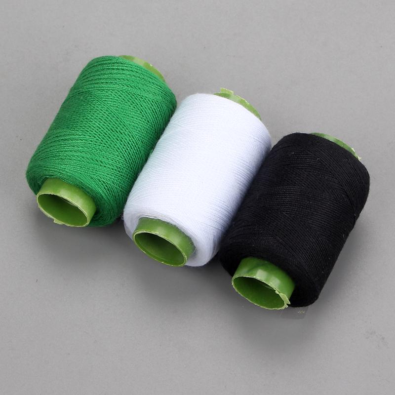 Polyester Sewing Thread Set: White, Black, Colored Threads & Needles for Hand & Embroidery Sewing