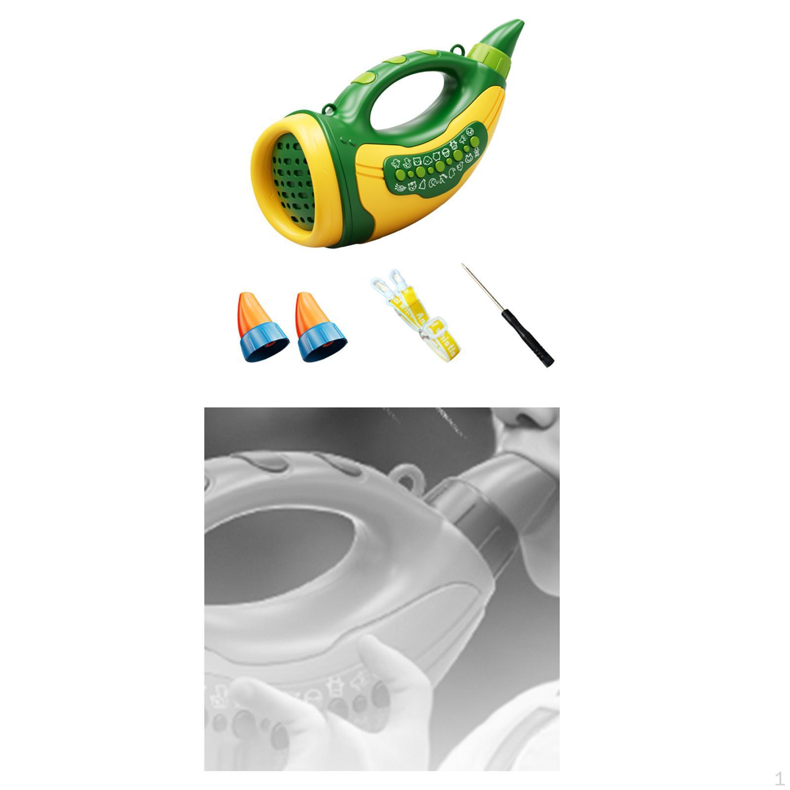 

Игрушка для вызова животных 30 звуков Раннее обучение Портативный гудок Открытый зелёный