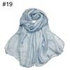 New scarf linen solid color imitation silk soft bag head shawl scarf one piece