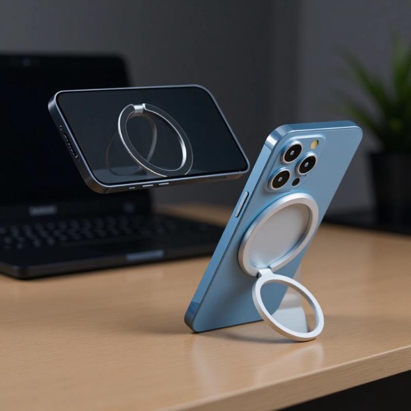 Magnetic MagSafe Metal Phone Stand with Paper Card Packaging