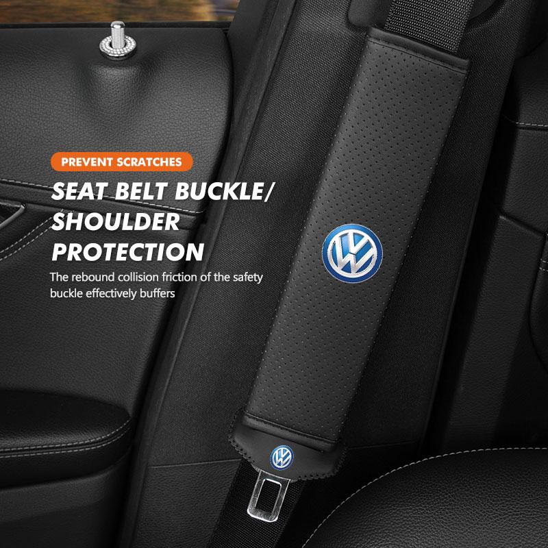 WET1 Car Shoulder Pad Safety Buckle Protective Anti-scratch Cover For Volkswagen VW Scirocco Passat Polo B5 B6 B7 CC Tiguan Sharan