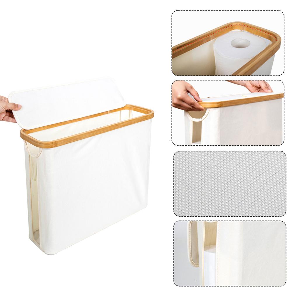 Aufbewahrungsbehälter für Toilettenpapier mit großer Kapazität fasst bis zu 24 Rollen Badezimmer-Organizer tragbar für kleine platzsparende Aufbewahrung