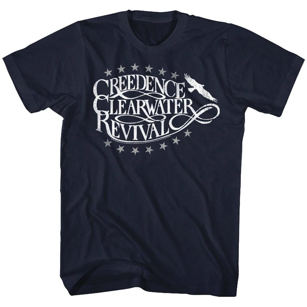 

Creedence Clearwater Revival Logo Eagle & Stars Men s T shirt 2XL
