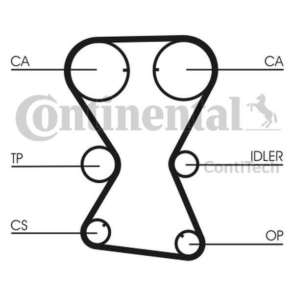 CONTITECH TIMING BELT MITSUBISHI 2.0