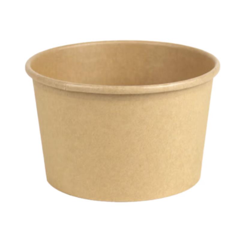 Jie Xiang Jia 550ml Biodegradable Bamboo Fiber Disposable Paper Bowls (100-Pack)