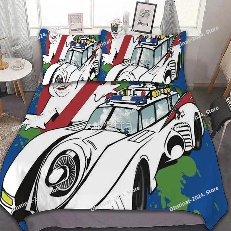 Ghostbusters Bedding Set Printed Bed Set With Pillowcase Bed Duvet Cover Soft Single Double Queen Super King Size Bedroom