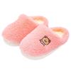Cotton slippers parent-child family of three women winter home indoor plush new children's cotton shoes cartoon non-slip