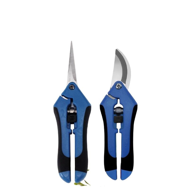 2pcs Stainless Steel Pruning Shears for Gardening Fruit Picking Labor-saving Comfortable and Portable Garden Tools