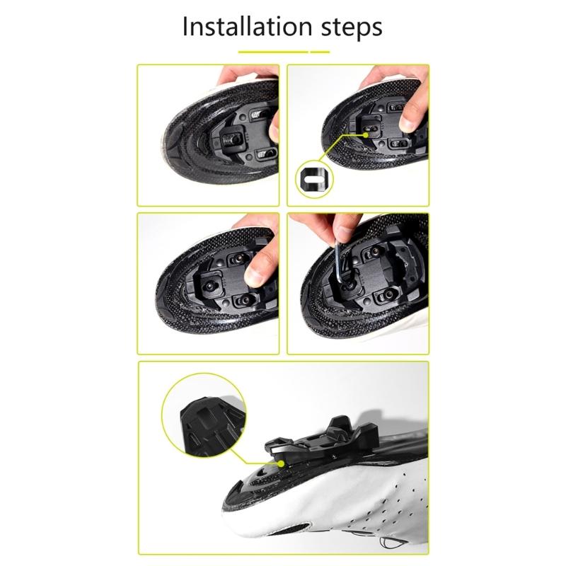 Pedale Tacchetta Serratura Bicicletta Pedale Bici da Strada Tacchetta con Viti Pedali Ciclismo Tacchetta Scarpa Accessori Ciclismo Durevole