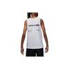 Jordan Tank Tops Men's White Crew Neck Thin Straight Fit DX9606-100