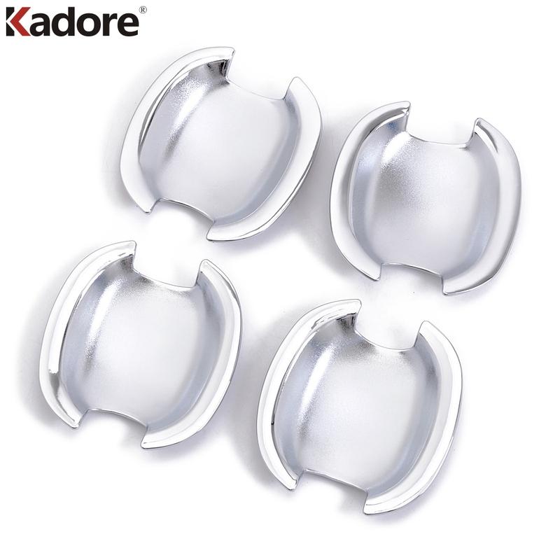 Side Door Handle Bowl Cover Trim For Volkswagen VW Tiguan 2009 2010 2011 2012 Chrome Car Side Handle Cup Overlay Accessories