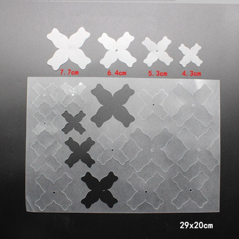 2 Vel Bloemenpatroon Krimpplastic Papier Shrinky Kunstpapier Accessoireset DIY Sieraden