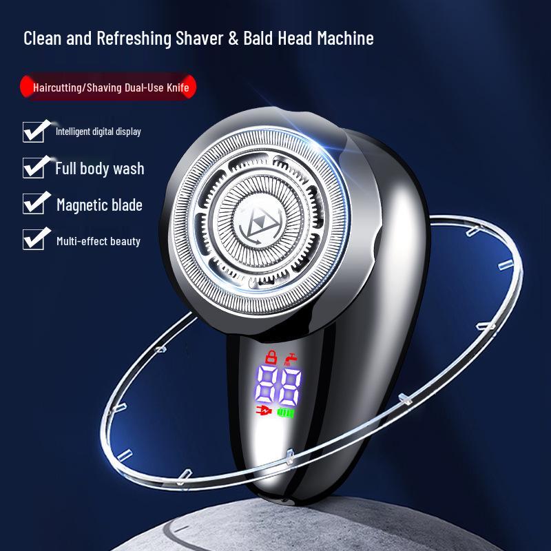 Jiangke Multi-Functional Magnetic Blade Washable High-Power Smart Shaving Razor & Hair Clipper