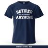 Retired Vibe Printed Men's T-Shirt  Oversized Relaxed Graphic Tees for Women Tops Tees Casual Streetwear