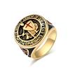 2026 Vintage Templar Shield Cross Ring Ring Niche Personality Wear Hand Accessories
